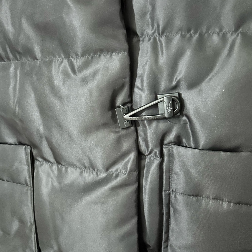 All Saints Long Black Allana Puffer Jacket - Picture 6 of 6